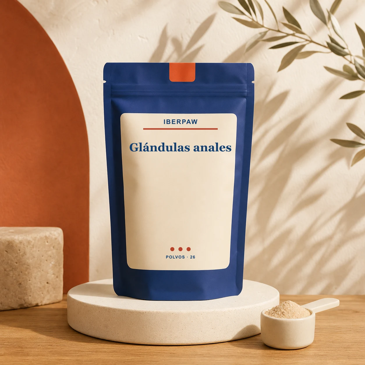 Envase Iberpaw de glándulas anales en polvo para proyecto de marca blanca
